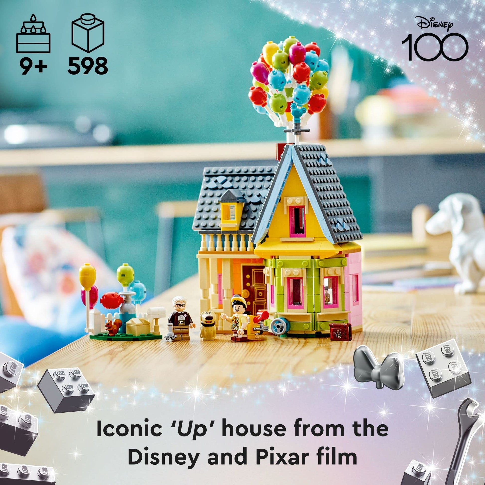 LEGO Disney and Pixar ‘Up’ House Disney 100 Celebration Classic Building Toy Set for Kids and Movie Fans Ages 9 and Up, A Fun Gift for Disney Fans and