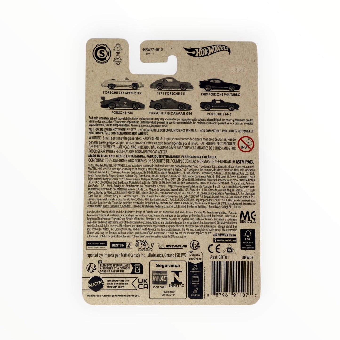 Mattel Hot Wheels 1971 Porsche 911, Porsche Series 2/6