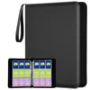 9 Pocket Trading Card Binder, Holds 1080 Cards with 60 Removable Double-Sided Sleeves, Premium Zipper Top Loader Card Collection Album, PU Card Folder