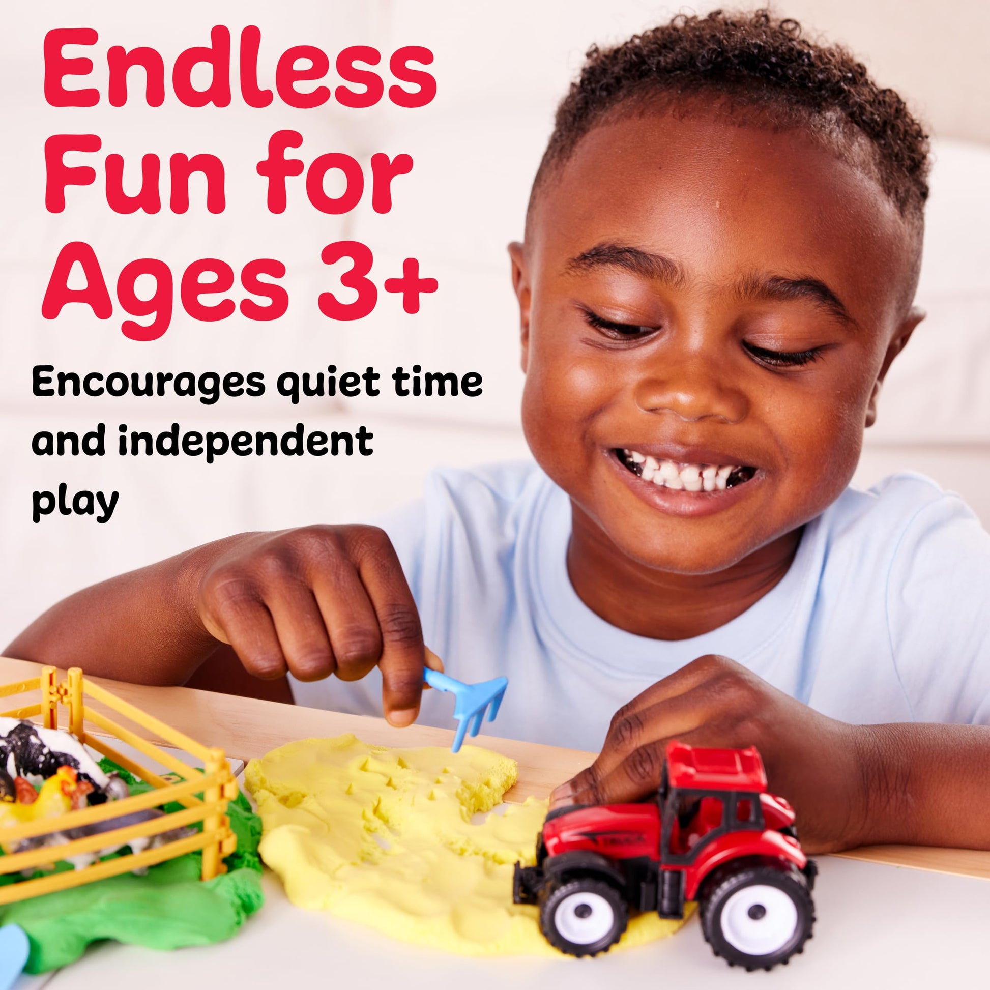Creativity for Kids Sensory Pack: Farm, Sensory Toys for Toddlers, Pretend Play Farm Animals for Kids, Toddler Travel Toys & Screen Free Summer