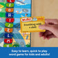 Educational Insights Word on the Street Junior - Family Board Games for Kids and Adults, Fast Word Games for Kids 8-12, Vocabulary Building Spelling