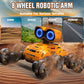 Fotgear 8-Wheels RC Stunt Car Robot Toy with Cool Light & Music for Kids