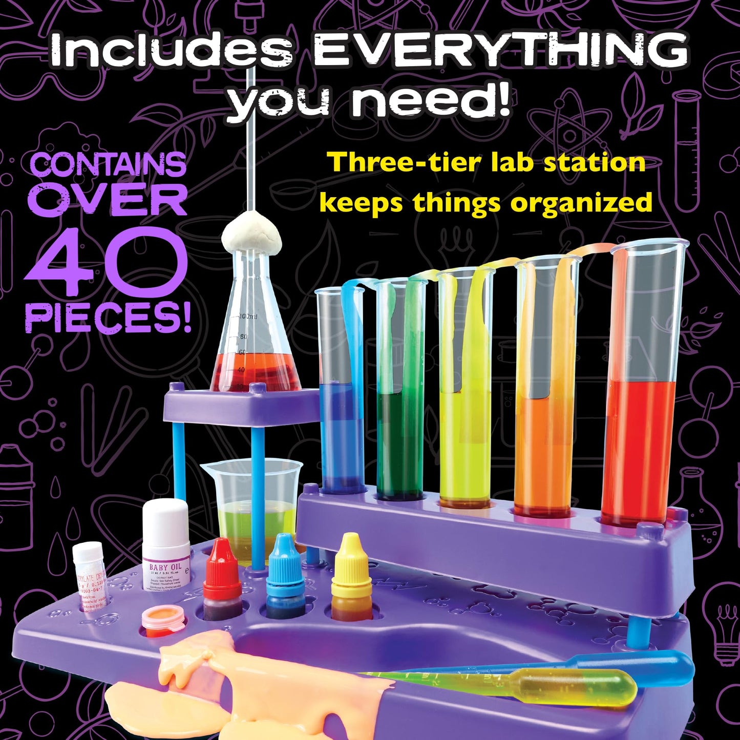 MindWare Science Academy: Zoom, Ooze & Explore Ultimate Lab 15+ Amazing Experiments for Teens & Kids Ages 8 & Up Over 40 Experiments with All