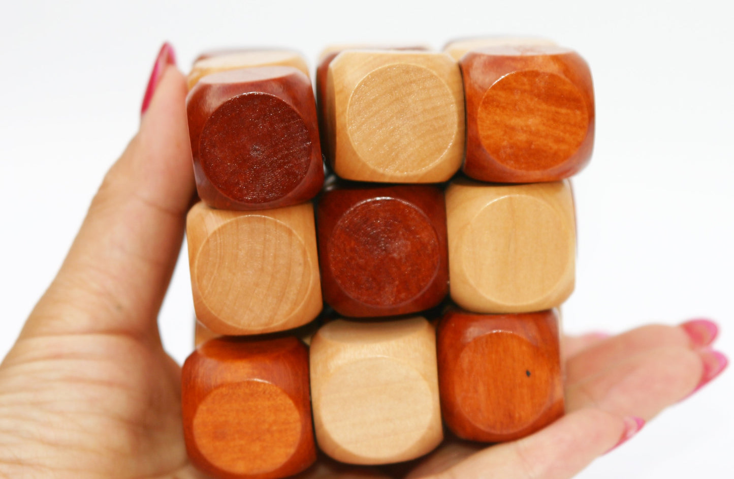 Wooden Twist Cube IQ Puzzle, Brain Teaser Puzzle for Kids and Adults