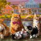 Buffalo Games - Cats Panoramic Landscape - 750 Piece Puzzle for Adults