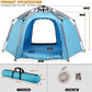 Portable Hexagon Kids Play Tent with LED Strip Lights Indoor Children Play House Easy Set-up Space Tent Dream Tent for Night.4-5 Person Birthday Gifts