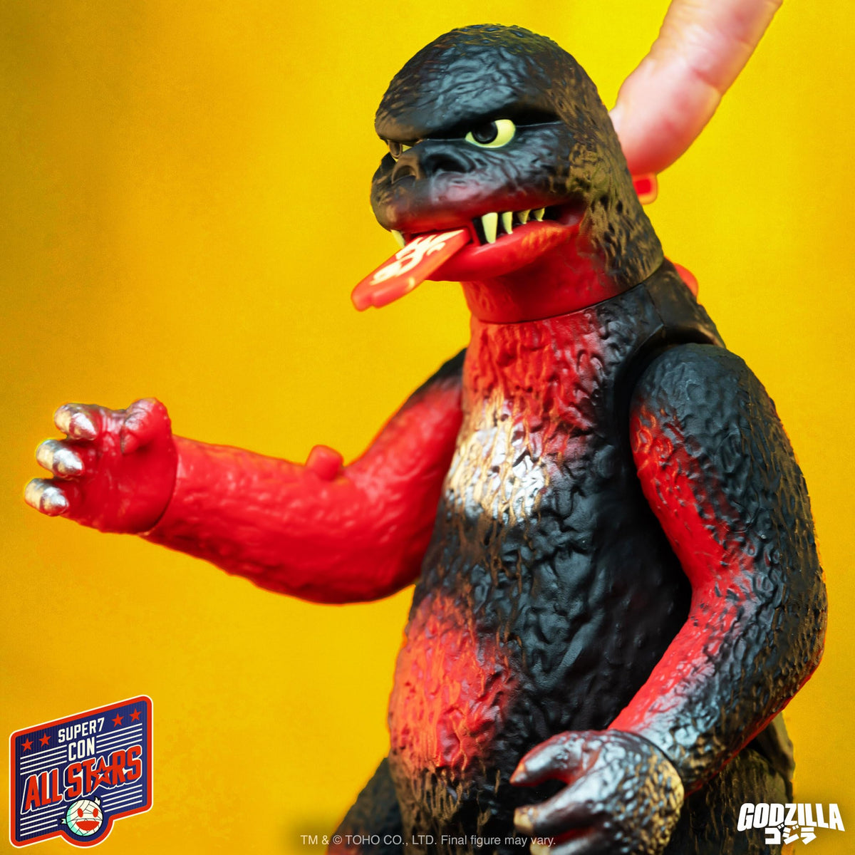 Super7 ULTIMATES! Toho Shogun Godzilla (Vintage Red) - 7" Toho Godzilla Action Figure with Accessories Classic Movie Collectibles and Retro Toys