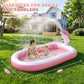 Splash Pads for Toddlers 1-3, Dolphin Toy Sprinkler for Kids, Outdoor Play Mat for Babies, 68" Backyard Inflatable Kiddie Pool, Splash Pad for Kids