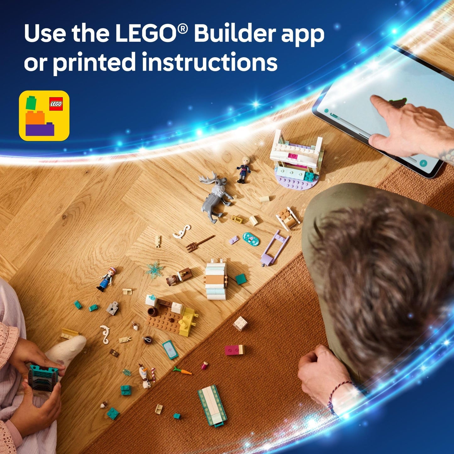LEGO Disney Frozen Anna's Sleigh Adventure Building Toy Set - Frozen Toy for Toddlers with 2 Disney Princess Minidolls - Learning and Educational Set