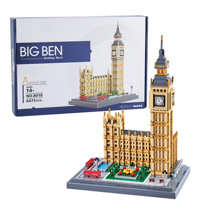Big Ben Building Block Set, London Architecture Micro Blocks Kit with Clock Tower Model, Creative Construction for Home Office Decor, Unique Gift