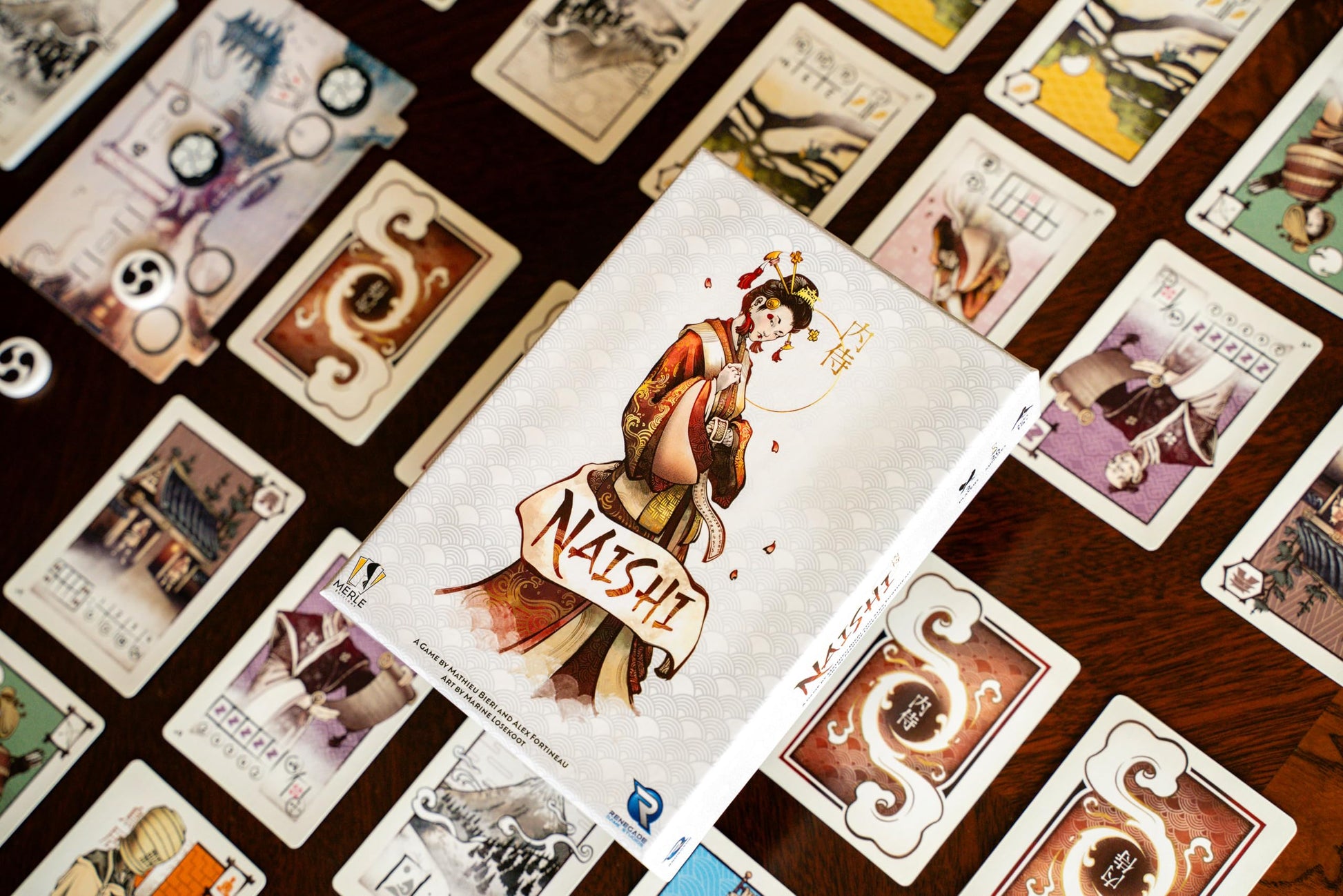Renegade Game Studios Naishi 2-Player Strategy Card Game, Hand-Management Duel, Territory Control, Feudal Japan, Ages 14+