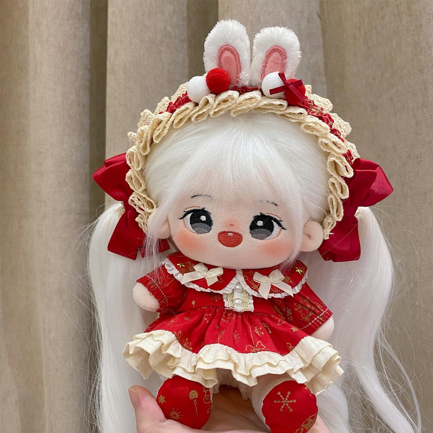 S OUJCEN Plush Doll Clothing Anime Character Costumes Adorable 20cm Plush Doll Clothing Set Anime Plush Doll Suitable for Plush Toys Gift for Girl