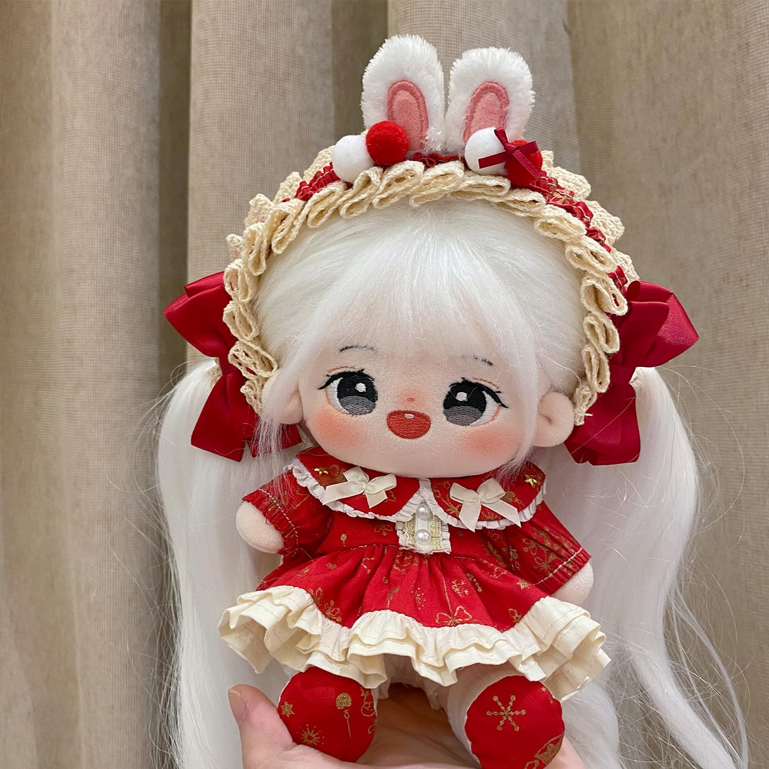 S OUJCEN Plush Doll Clothing Anime Character Costumes Adorable 20cm Plush Doll Clothing Set Anime Plush Doll Suitable for Plush Toys Gift for Girl