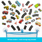 Alex Toys Foam Bath Stickers for Toddlers, 38-Piece Vehicle Tub Stickers Stick to Tub Wall - Foam Bath Toys for Kids Ages 1-3 Toddler Bath Toys