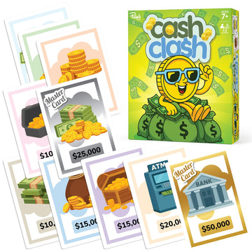 Point Games Cash Clash Card Game - Fast-Paced Family Wealth Building Game Competitive Set Collection & Strategy | Fun Party Game for Kids, Teens,