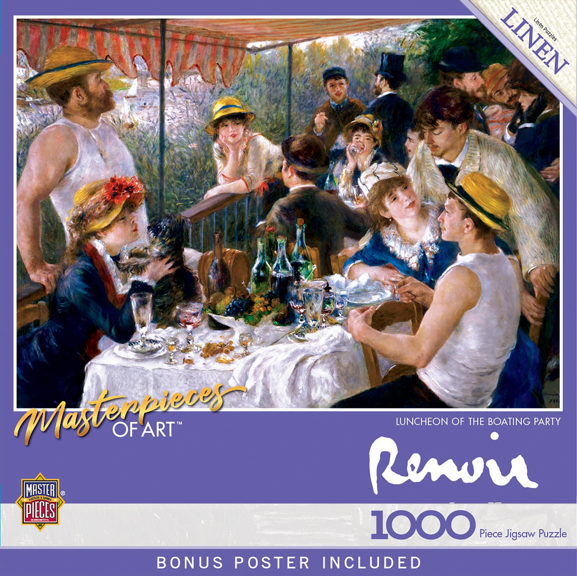 MasterPieces 1000 Piece Jigsaw Puzzle for Adults, Family, Or Kids - Luncheon of The Boating Party - 19.25"x26.75"