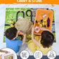 Riyo Play Construction Sensory Bin for Toddlers, 2-in-1 Play Mat, Ages 3+