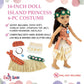 Emily Rose 14-inch Doll 10-PC Princess Costume Bundle | 2 Complete Fairytale Outfits with 2 Necklaces, Sparkling Crown, and Shoes | Compatible