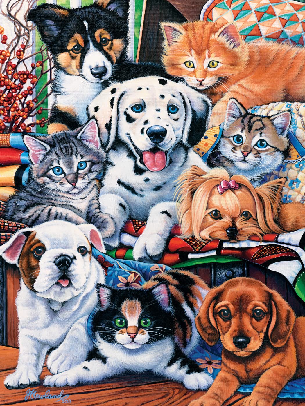 MasterPieces 300 Piece EZ Grip Jigsaw Puzzle - Hide and Seek - 18"x24"