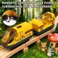 Kkogleam Toy Train Set Remote Control Locomotive Trains, Motorized Train with Voice & Lights Effect, 4 Sound Effects, Magnetic Trains Compatible