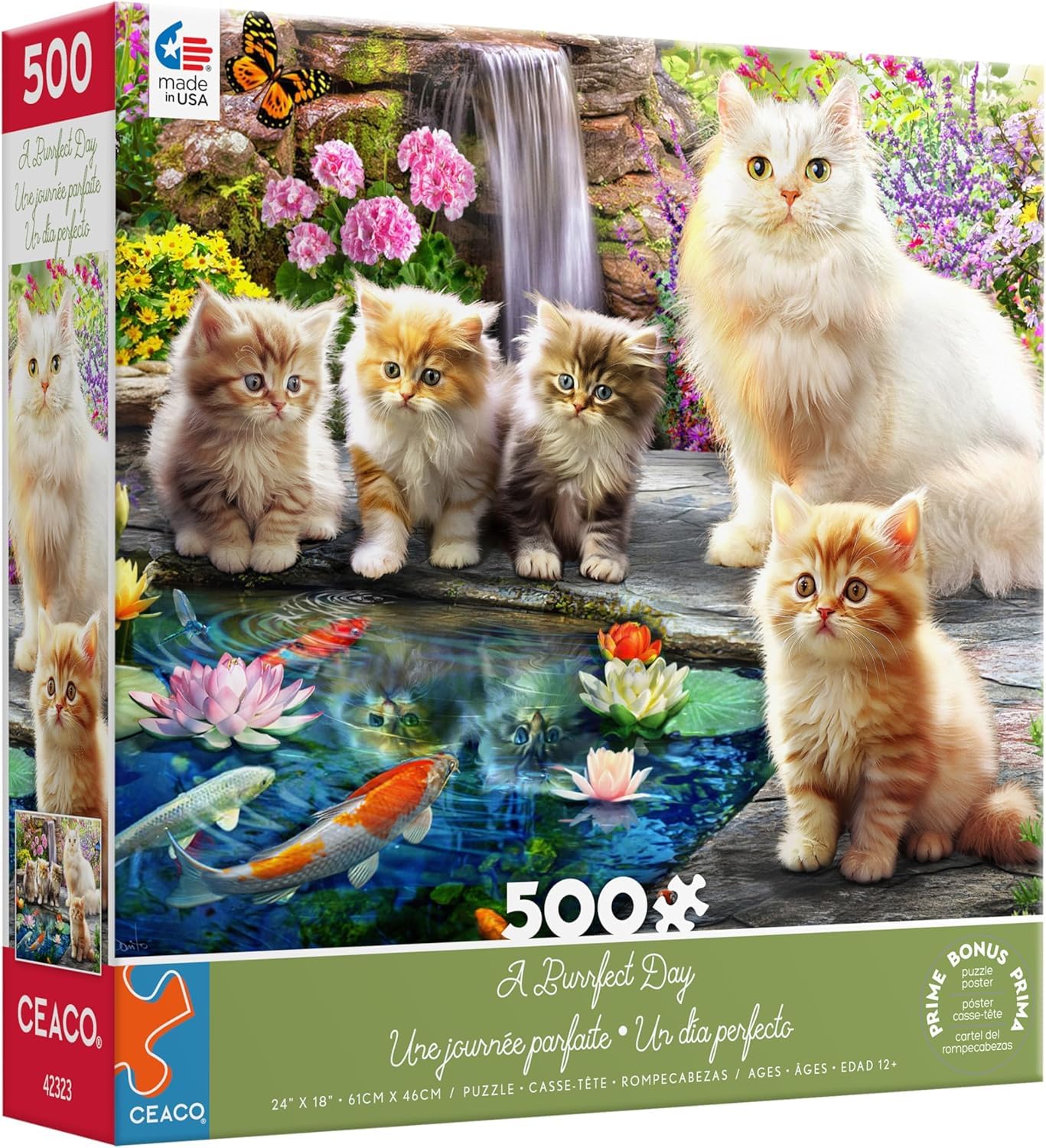 Ceaco - A Purrfect Day - 500 Piece Jigsaw Puzzle for Adults