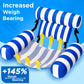 Funscape Pool Floats Chairs Adult, 2pcs Kids Inflatable Pool Lounges-Stripe