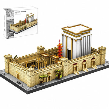 LQPFBSM Jerusalem Temple Building Blocks Sets Judaism Architecture Building Toys Solomon’s Holy Temple Model Toys Judaica & Christian Bible Gift