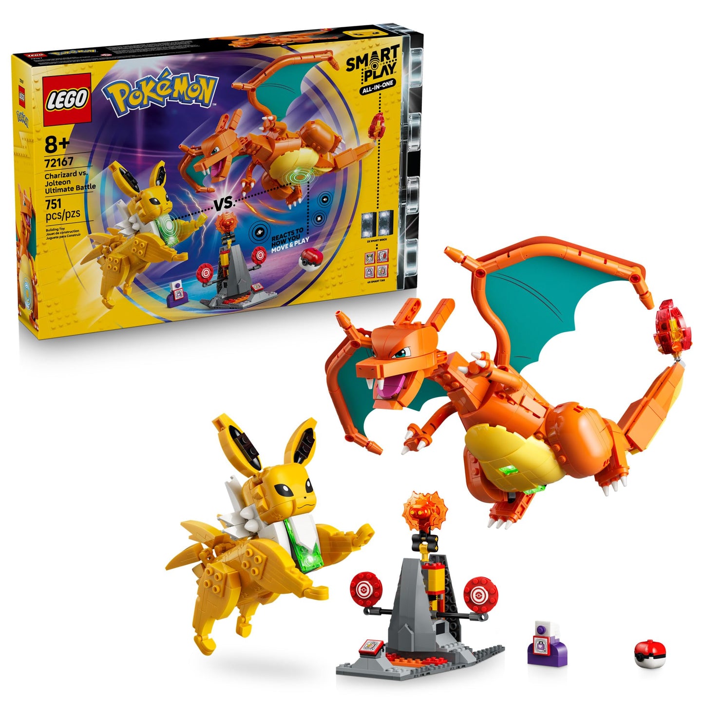 LEGO Pokémon SMART Play: Charizard vs. Jolteon Ultimate Battle 72167