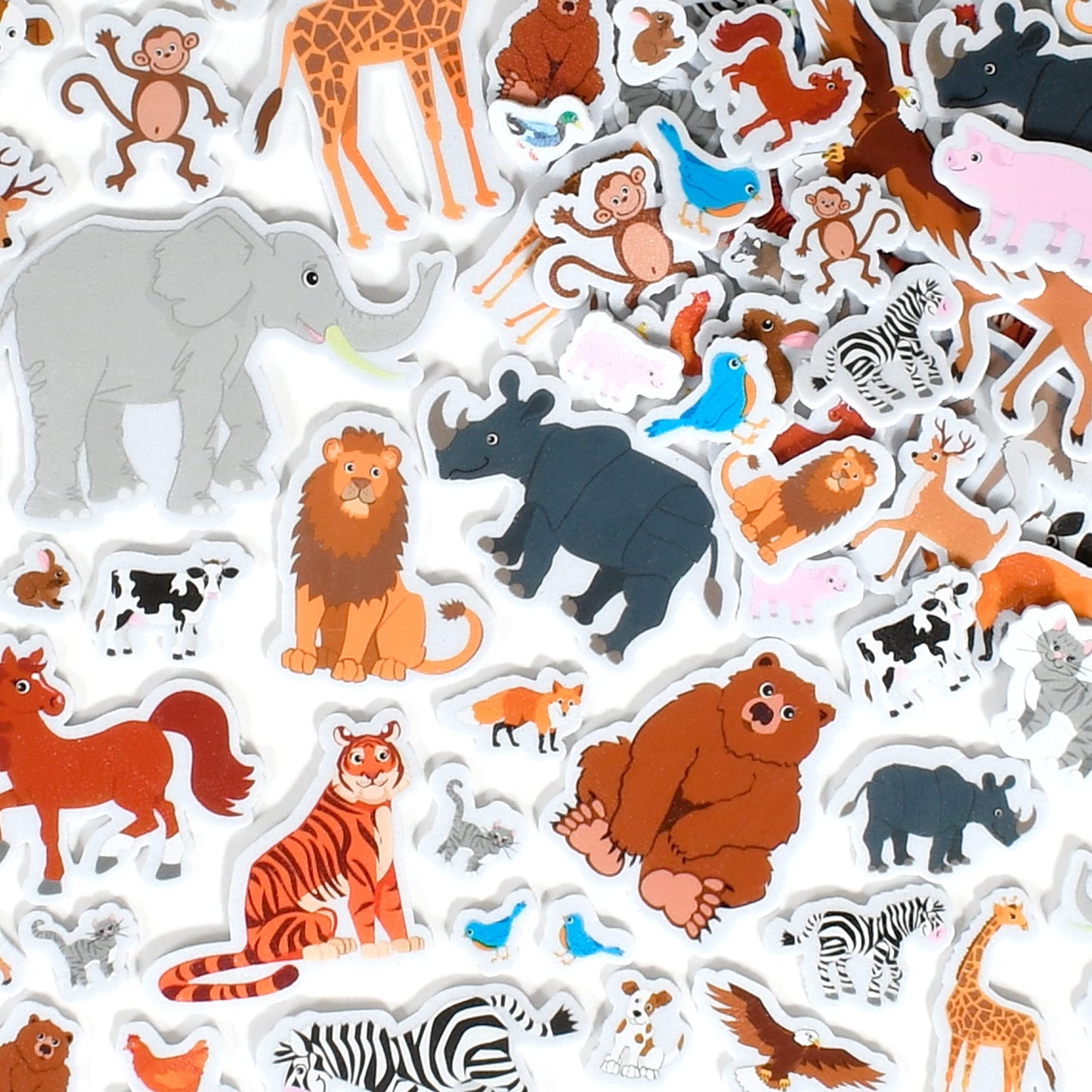 READY 2 LEARN Foam Stickers | Animals | Pack of 168 | Self-Adhesive Foam Stickers for Kids | Perfect for Crafts and Party Favors