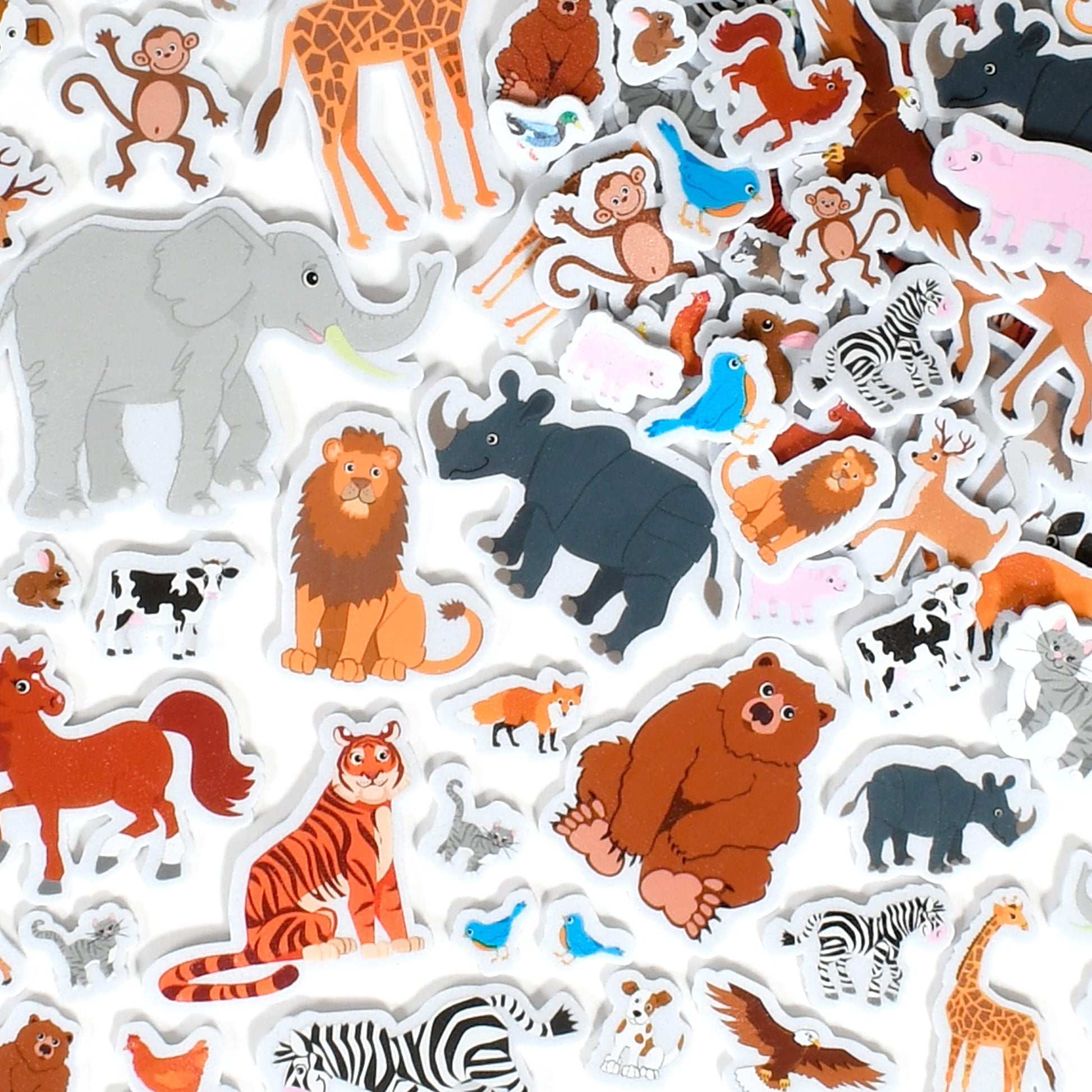 READY 2 LEARN Foam Stickers | Animals | Pack of 168 | Self-Adhesive Foam Stickers for Kids | Perfect for Crafts and Party Favors