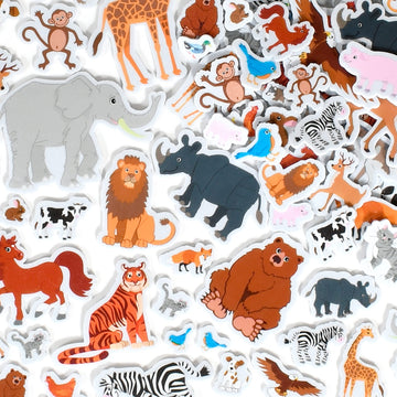 READY 2 LEARN Foam Stickers | Animals | Pack of 168 | Self-Adhesive Foam Stickers for Kids | Perfect for Crafts and Party Favors
