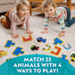 National Geographic Kids Animal Puzzle Games - 50 Matching Puzzle Cards for Toddlers, 4 Educational Toddler Matching Games, Portable Early Learning