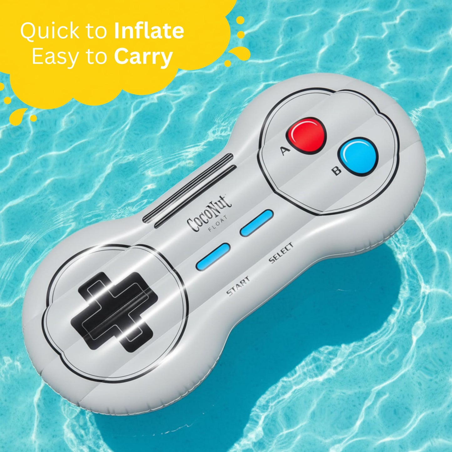 Coconut Outdoor Retro Game Controller Inflatable Float, Giant 6 Foot
