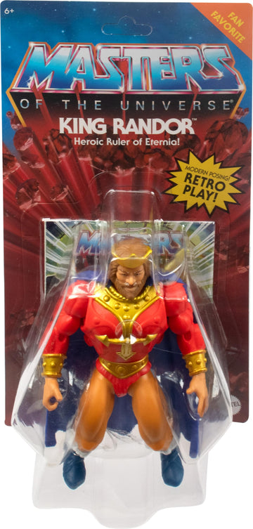 Masters of the Universe Origins Action Figure, King Randor Collectible, MOTU Ruler of Etenia, 16 Posable Joints & Accessories, 5.5 Inch