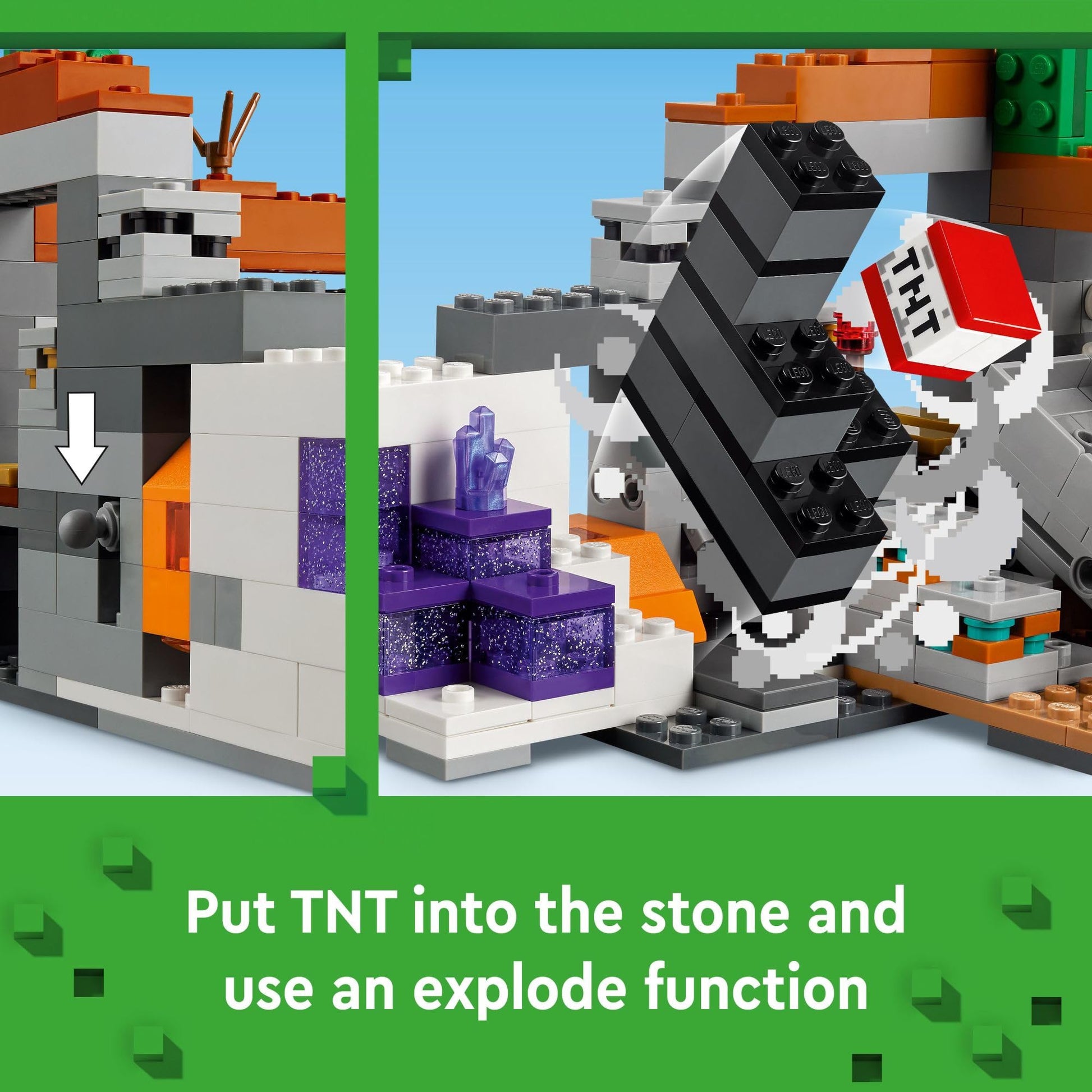 LEGO Minecraft The Badlands Mineshaft - Building Toys for Boys & Girls, Ages 8+ - Video Game Toy for Kids - W/Minecraft Minifigures - Gift