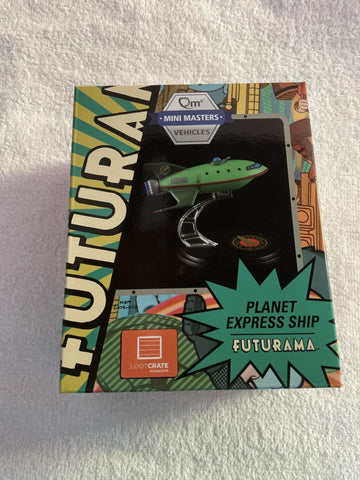 Futurama LootCrate July 2016 Planet Express Ship Model Q-Fig from QMX by QMX Mini Masters Vehicles