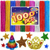 Pipe Cleaners, Pipe Cleaners Craft, Arts and Crafts, Crafts, Craft Supplies, Art Supplies (1000 Glitter Pipe Cleaners)…