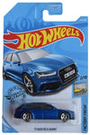 Hot Wheels 1:64 Scale Die-Cast Car Model Audi RS 6 Avant 2017 Blue, 4 x 7 x 2 Inches, Unisex Children