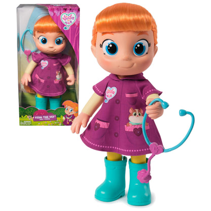 Vida The Vet, Vida Toddler Doll, 13-Inch Tall Toy Doll with Rooted Red Hair & Doctor Kit Accessories, Kids Toys for Girls & Boys Ages 3 and up