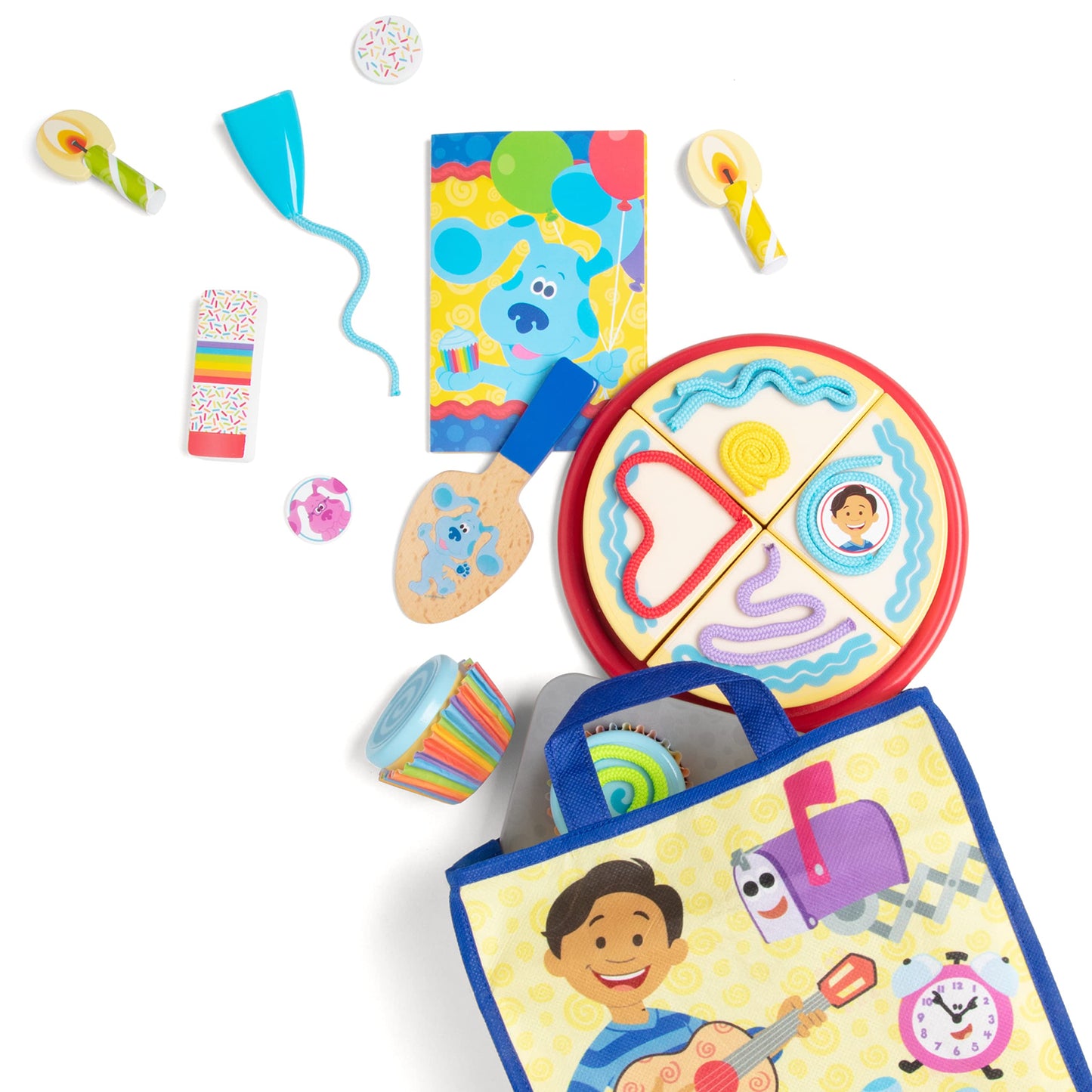 Melissa & Doug Blue's Clues & You! Wooden Birthday Party Play Set (38 Pieces)