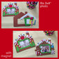 4E's Novelty Foam Gingerbread House Picture Frame Craft (12 Pack) Bulk Christmas Photo Frame Magnet Craft Kit, DIY Classroom Christmas Crafts for Kids