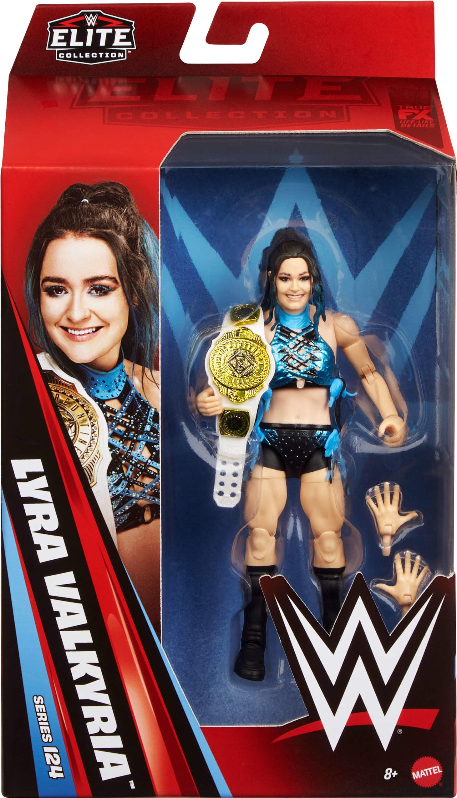 Mattel WWE Elite Action Figure & Accessories, Series #124 Set, 6-inch Collectible Lyra Valkria with 25 Articulation Points & Swappable Hands