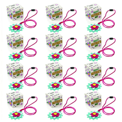 Fun Express Mother’s Day Jewelry Box & Necklace Craft Kit - Makes 12 - Mother's Day Crafts, Great for Church, School and Home