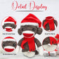 Plushland Sockiez Christmas Sock Monkey 6 Inches, with Santa Hat - Stuffed Animals Toy, Best Xmas Gift for Kids, Girls, Boys On This Holiday