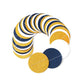Navy-Blue White-Gold Party-Decorations Streamers Garland - 52Ft Graduation 2026 Glitter Hanging Paper Banner, Men Boy Birthday Nautical Fathers Day