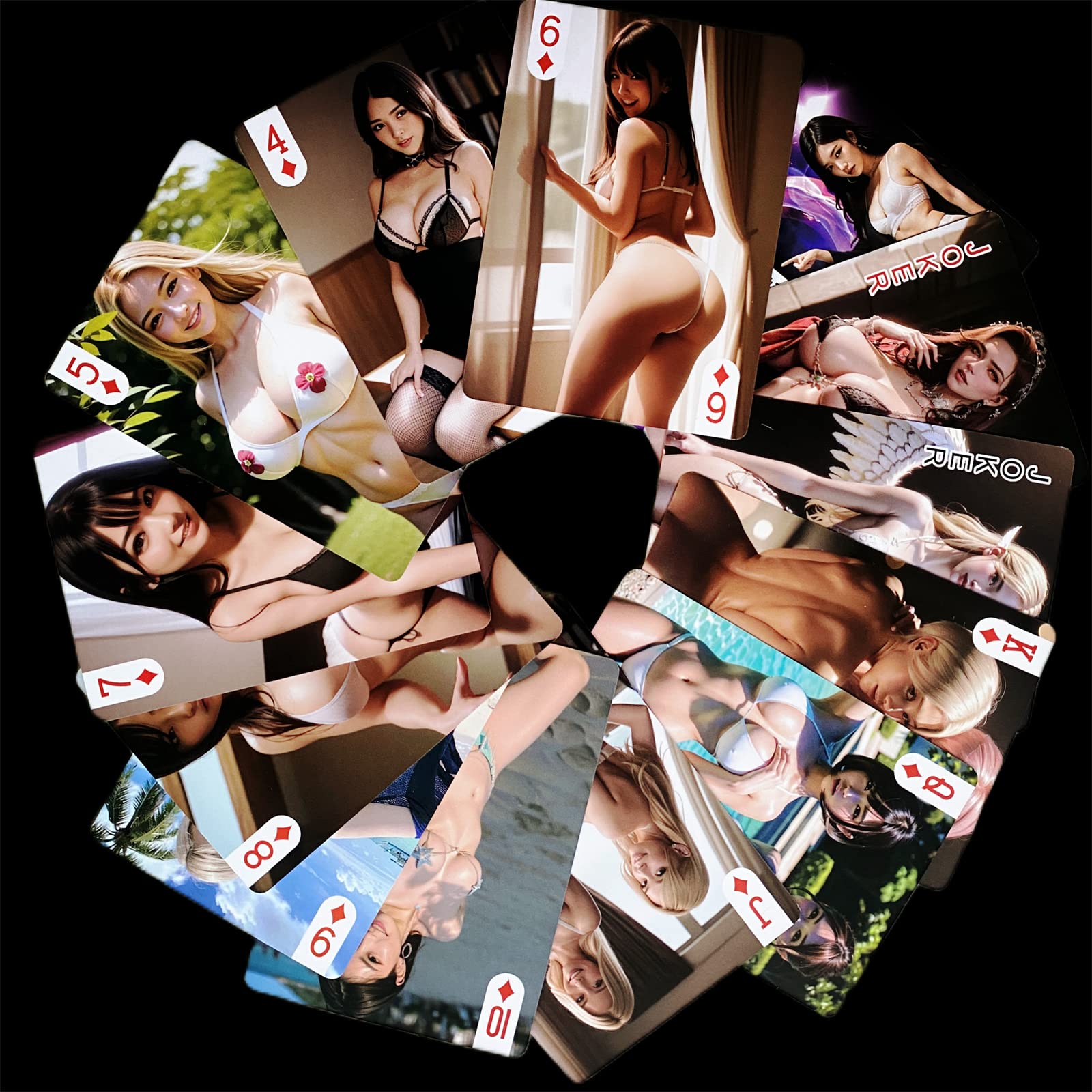 INNAL Hentai Poker Cards Anime Porn Cards Standard Playing Card Decks Nude Playing Cards Waifu Cards Hentai Playing Cards