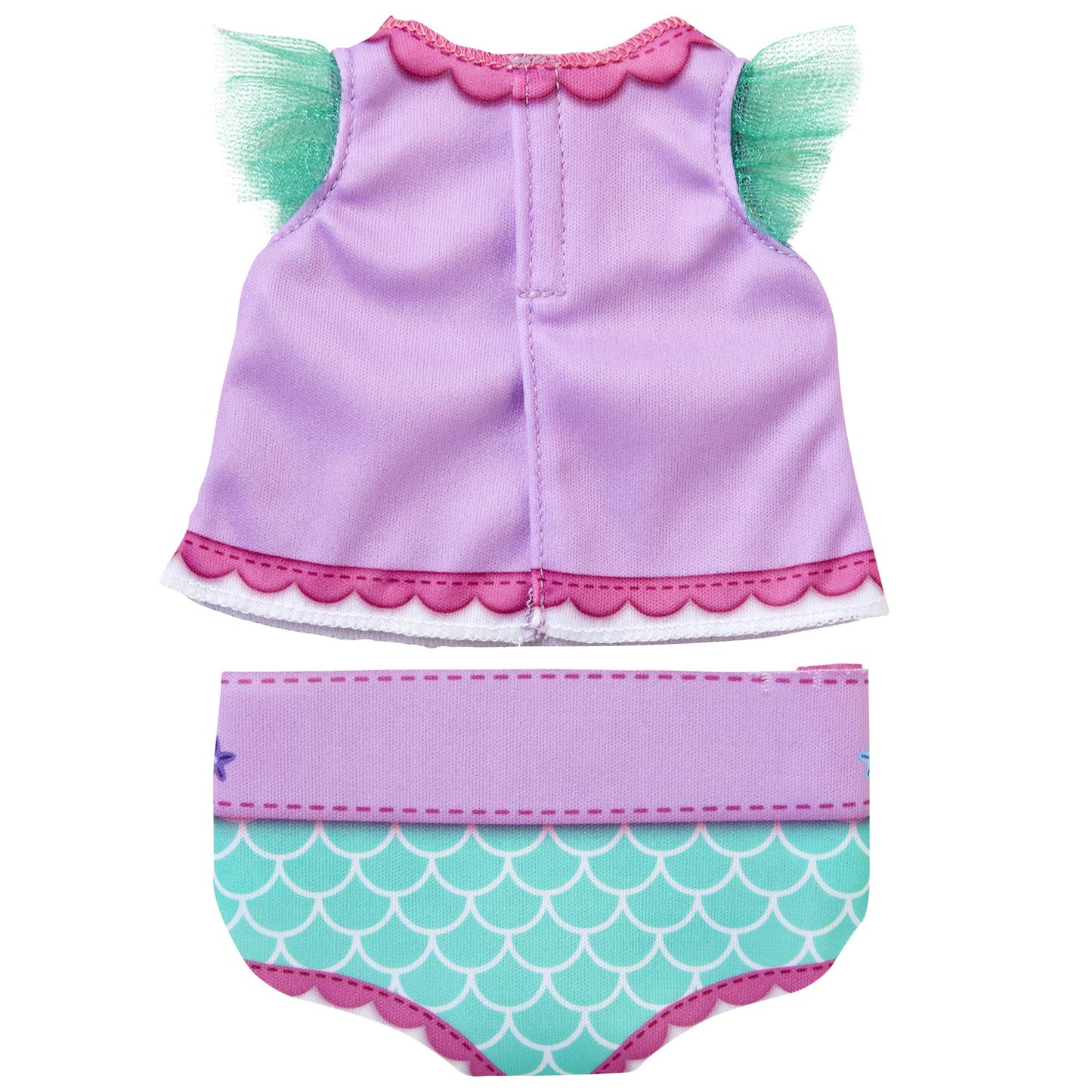 My Disney Nursery Baby Doll Clothes & Accessories, Ariel Diaper Accessory Pack Inspired by Disney's The Little Mermaid! Includes Doll T-Shirt, Doll