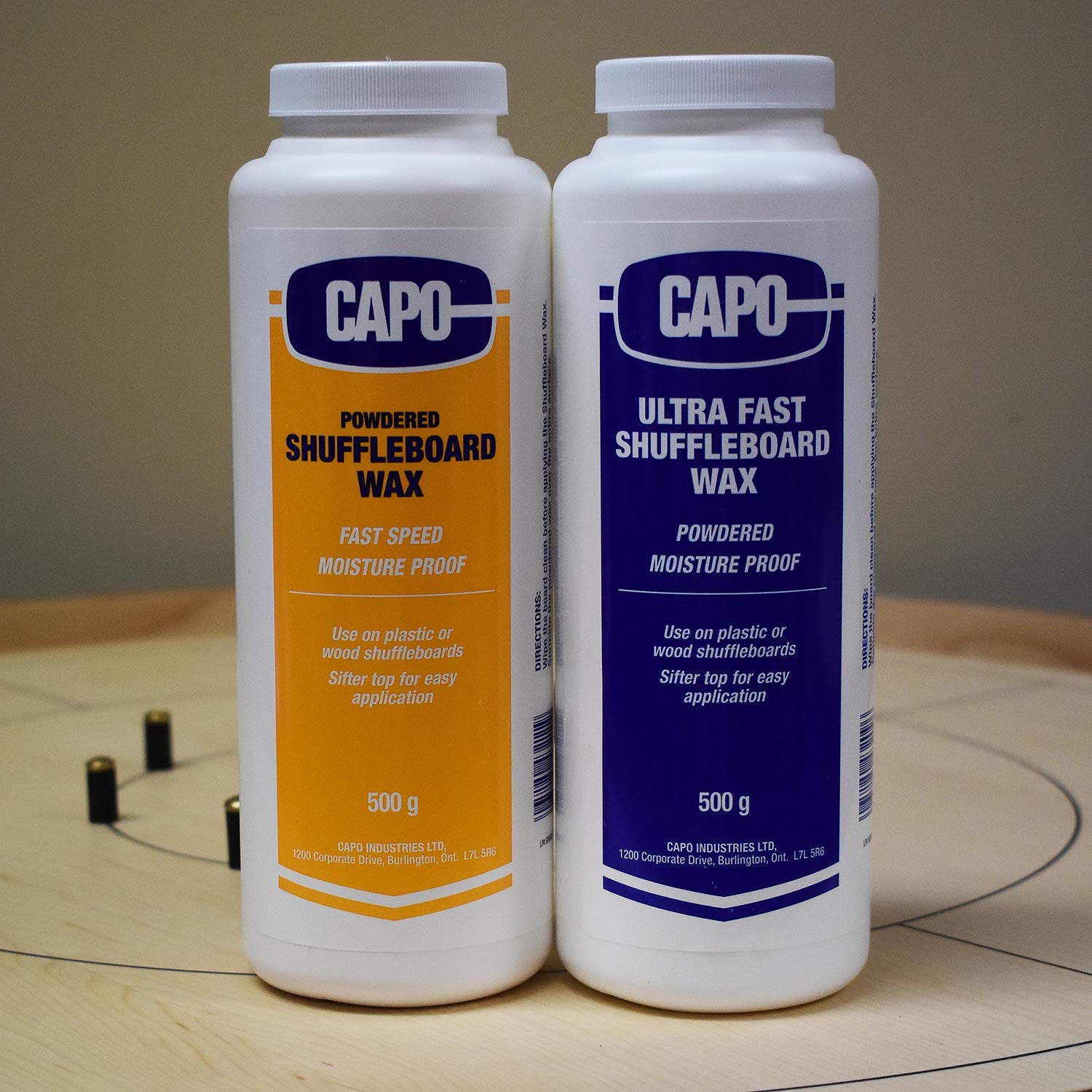 Fast and Ultra Fast Speed Crokinole Board Powder/Shuffleboard Wax (500 Grams Each)