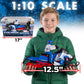 NKOK Polaris Switchback Assault RC Snowmobile - 1:10 Scale, (Blue/Red)