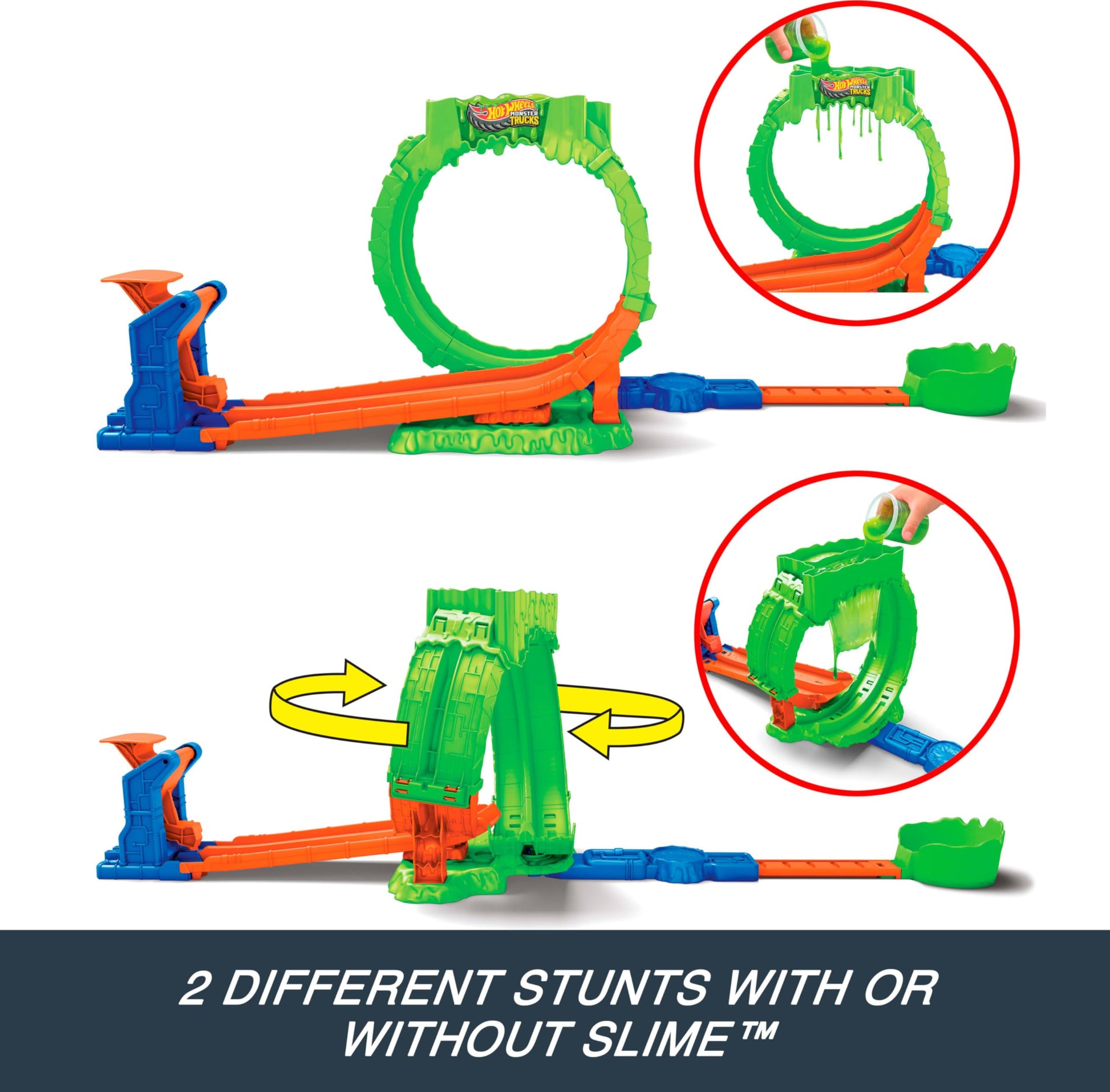 Hot Wheels Monster Trucks Mutant Chaos, Chaos Loop Challenge Playset